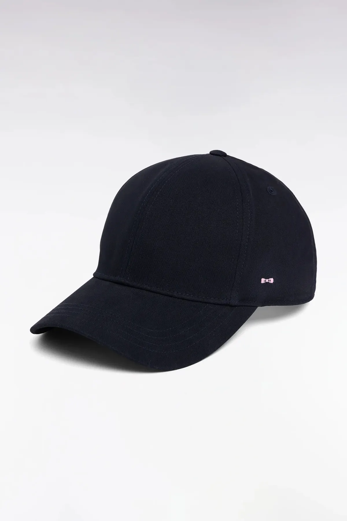 Casquette en twill de coton stretch marine