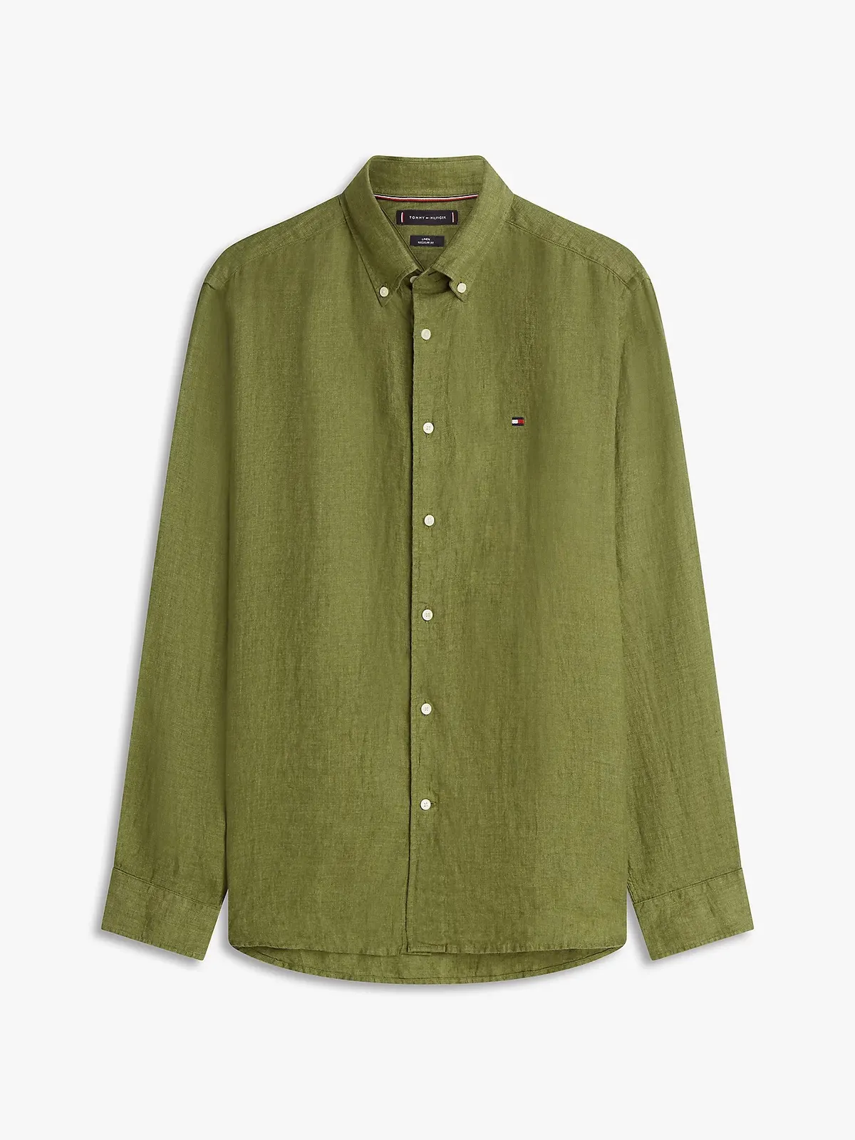 Chemise coupe standard en lin délavée