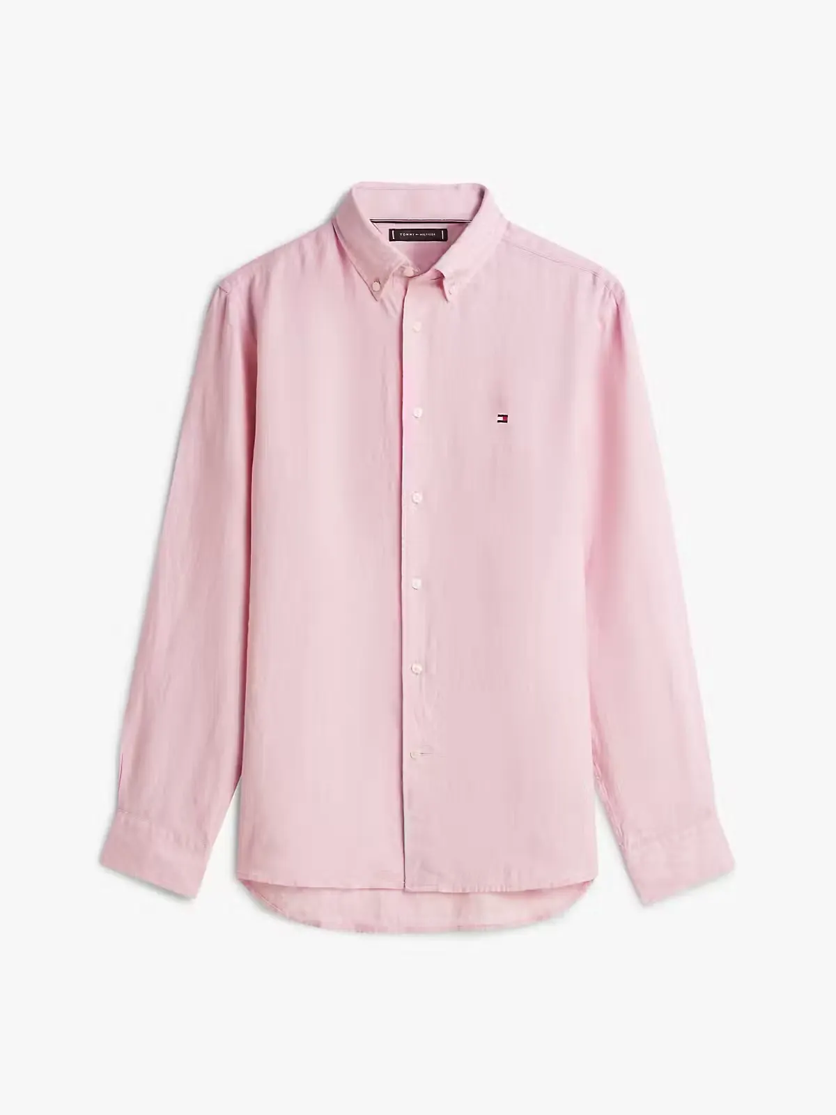 Chemise coupe standard en lin délavée