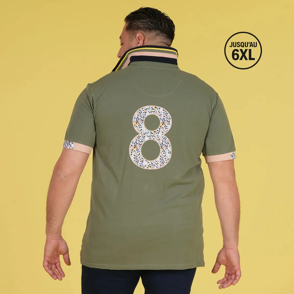 Polo kaki à manches courtes Ruckfield Flowers of Rugby